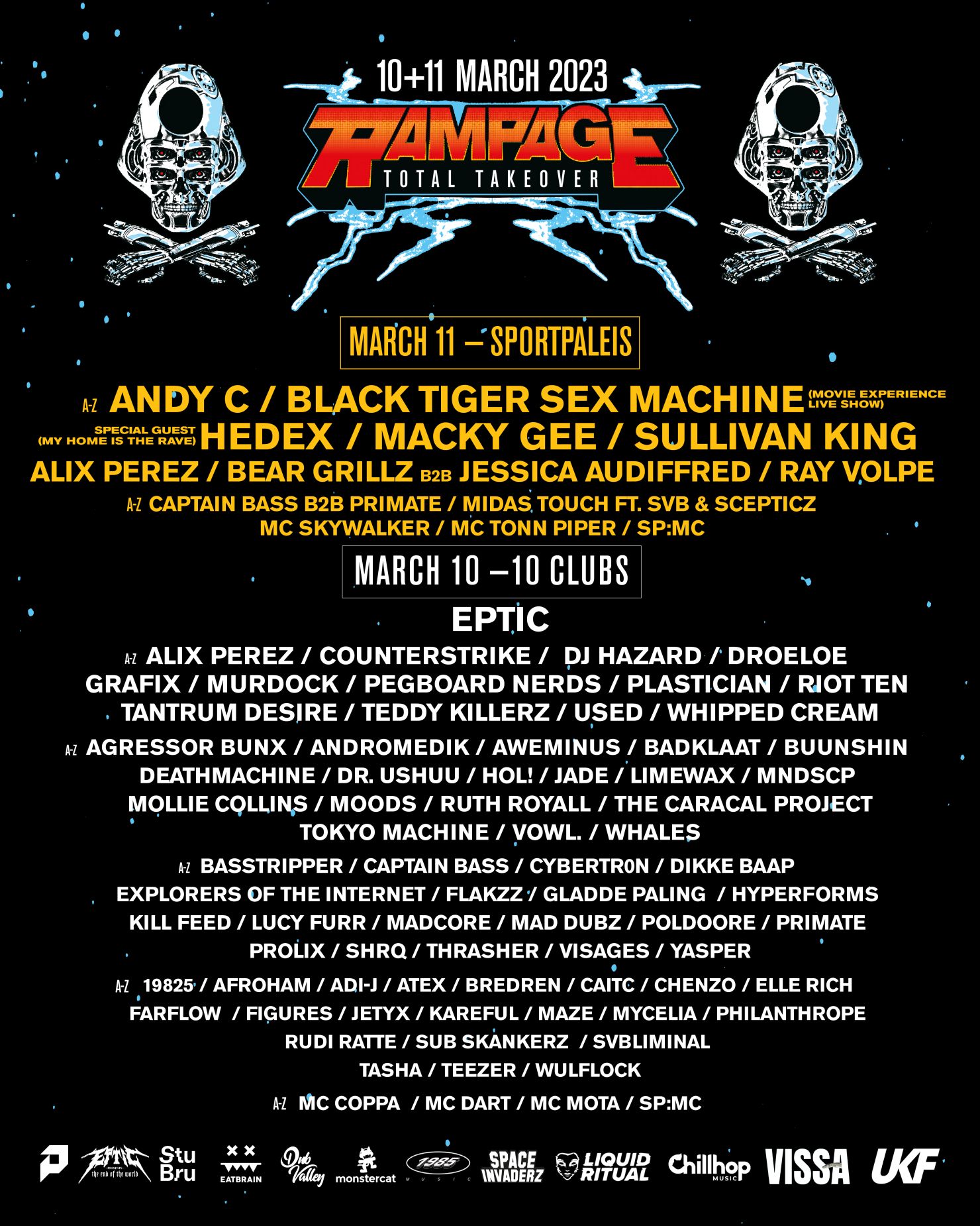 Total Takeover- Full & Final Line-up