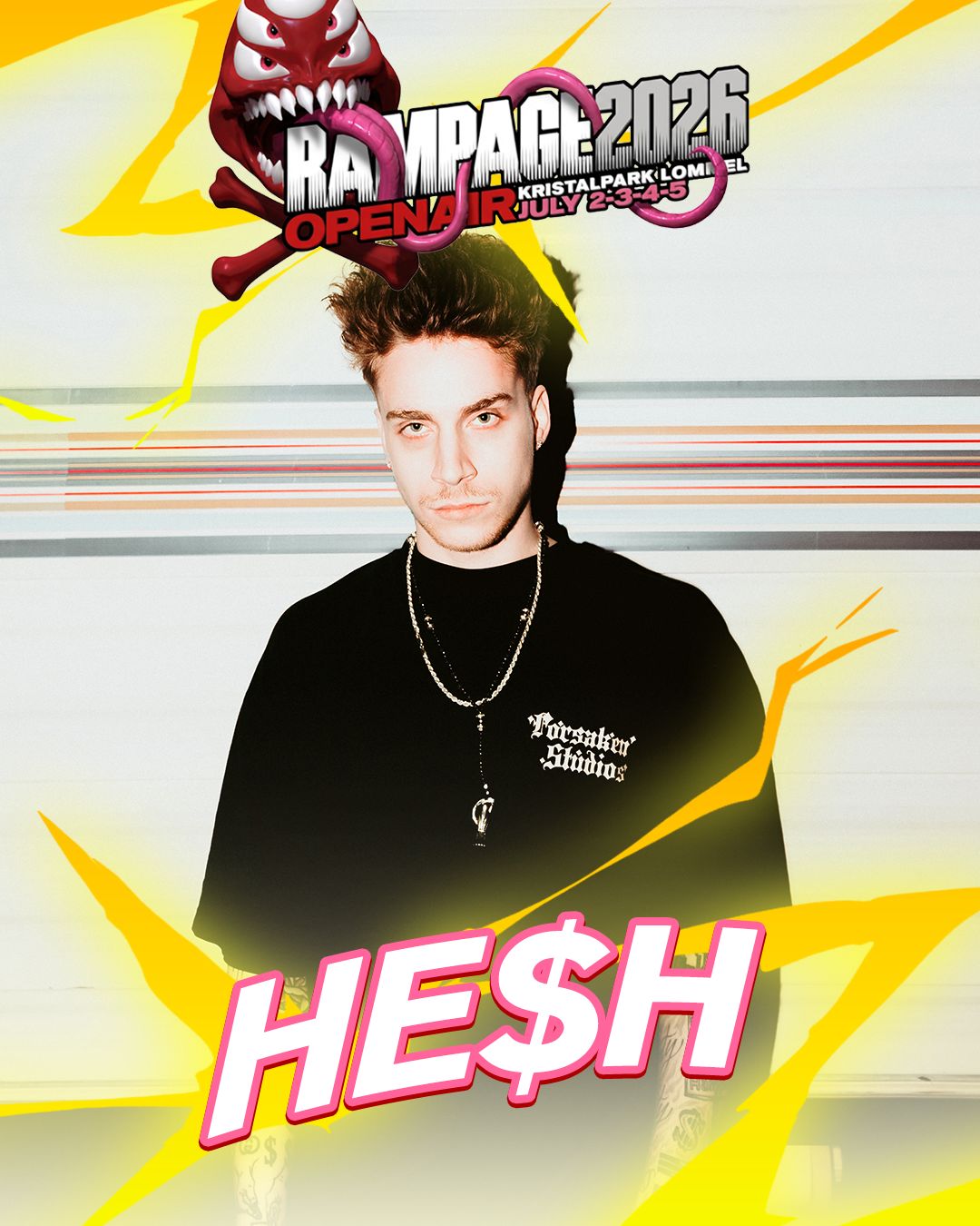 HE$H LANDS AT RAMPAGE OPEN AIR 2026!