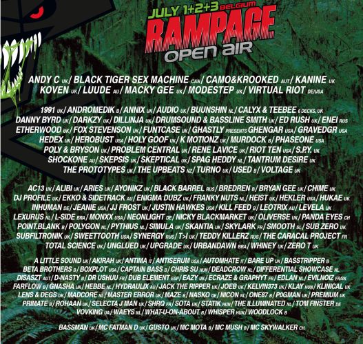 New Artists announced for Rampage Open Air!
