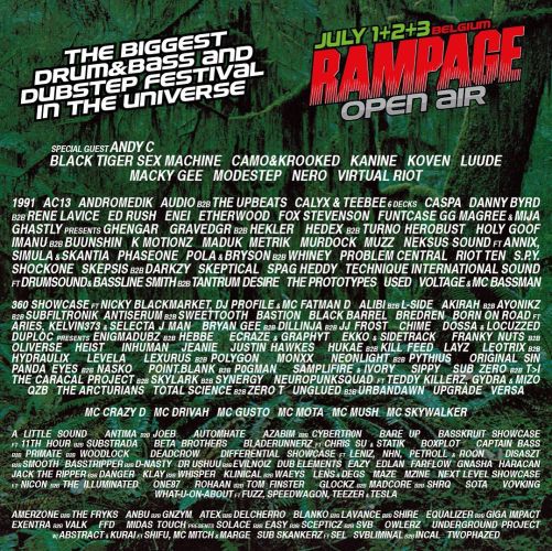 Rampage Open Air Full Line up