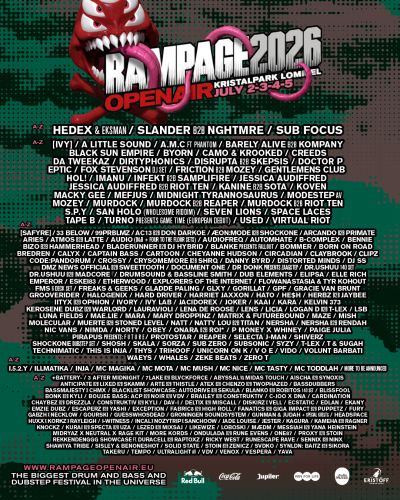 FULL LINEUP FOR RAMPAGE OPEN AIR 2026