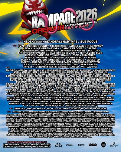 FULL FULL FULL LINE-UP FOR RAMPAGE OPEN AIR